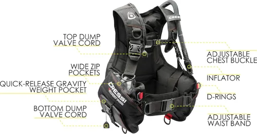 Miniatura 2 de CRESSI Paquete de buceo para buceadores apasionados - Todo el equipo necesario para comenzar - Start-er Pro Pack: fabricado en Italia, calidad desde