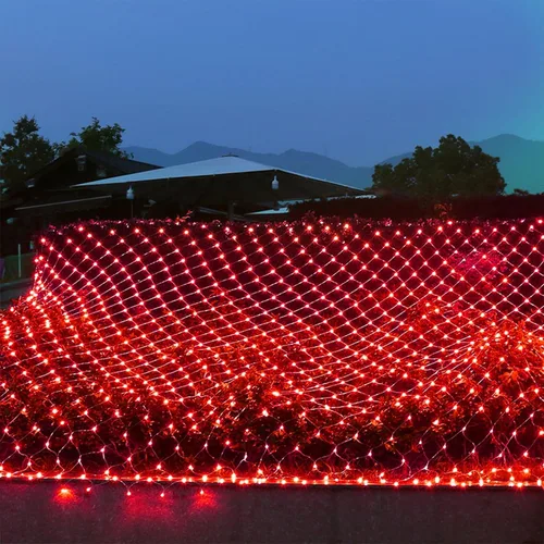 Miniatura 8 de Waterglide - Luces de red de San Valentín para exteriores, 12 x 5 pies, 360 luces LED de malla con 8 modos de iluminación, luces impermeables