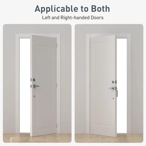 Miniatura 6 de HOSOM Bisagra de puerta de cierre automático, bisagra de resorte, 4 pulgadas, tensión ajustable para garaje, puerta delantera, puerta trasera