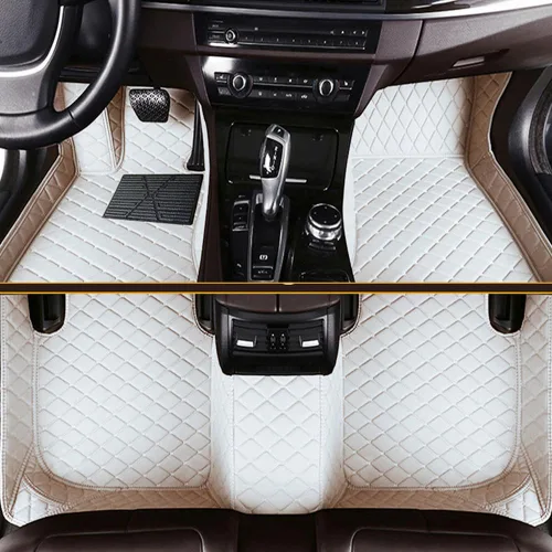 Miniatura 36 de Tapetes de piso de automóvil para el 99 % de los sedán, SUV deportivos, protección para todo tipo de clima, tapetes de cuero impermeables