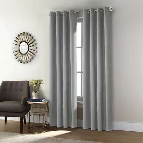 Miniatura 11 de Loft Living Spirit Total Blackout - Panel de cortina texturizada, 52 x 84 pulgadas, color negro