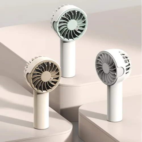 Miniatura 2 de MOVEX Mini ventilador de mano portátil recargable, 3 velocidades de refrigeración personal USB, ventilador de viaje ligero de bolsillo para verano