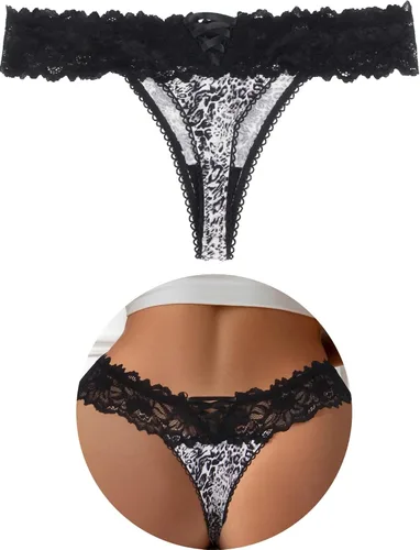 Miniatura 17 de ohyeah Tangas sexy de encaje tangas bragas de tiro bajo ropa interior para mujer de algodón entrepierna braga tangas bragas 4-18