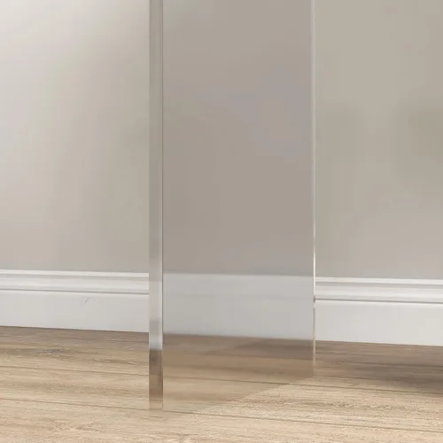 Miniatura 9 de HOMCOM Mesa de centro rectangular de 21 pulgadas de largo con forma de cascada de acrílico, 0.472 in de grosor, transparente