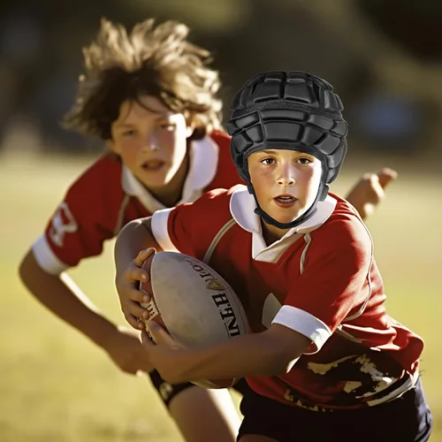 Miniatura 6 de Casco acolchado suave para bandera de fútbol 7v7 rugby ajustable para portero de fútbol para la cabeza, protección de portero deportivo, para niños