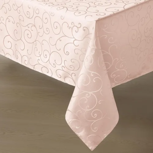 Miniatura 12 de Romanstile Mantel Rectangular de Jacquard, Mantel de Mesa Impermeable Elegante con Patrón Floral Rizado de Damasco, Cubierta de Mesa Decorativa