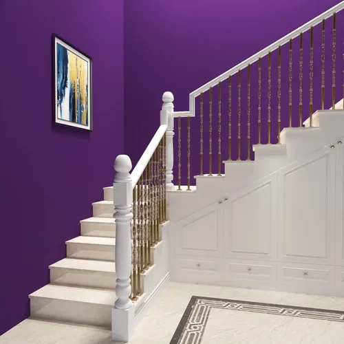 Miniatura 4 de Papel tapiz de vinilo adhesivo morado para despegar y pegar, papel tapiz de color sólido extraíble para sala de estar, dormitorio, revestimiento