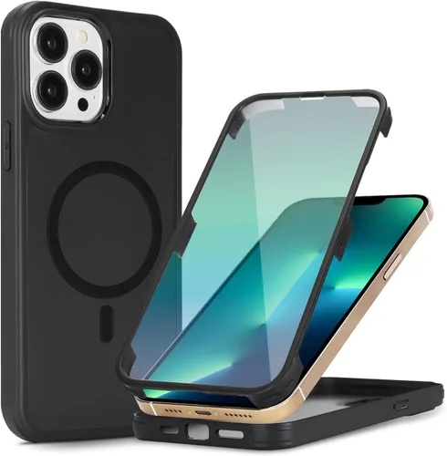 Miniatura 26 de Funda magnética para iPhone 12 mini con protector de pantalla integrado, compatible con MagSafe, para Apple 12 Mini, fundas de cuerpo completo