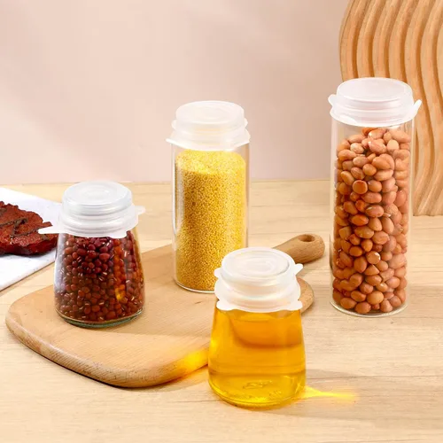 Miniatura 7 de 5 tapas elásticas de silicona extra pequeñas, de 2 pulgadas, resistentes y reutilizables, de silicona, tapas elásticas para frascos, cubiertas