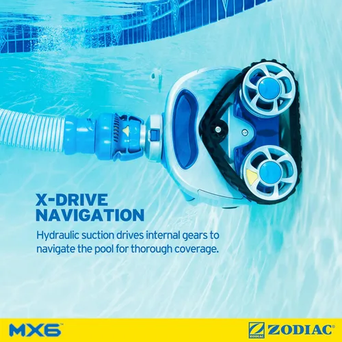 Miniatura 5 de Limpiador para piscina Zodiac MX6 por succión lateral en tierra, con succión ciclónica y X-Trax para una maniobrabilidad extrema