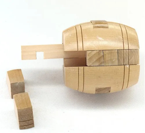 Miniatura 3 de Rompecabezas de madera entrelazado hecho a mano, rompecabezas de lógica, rompecabezas de lógica de bloqueo intelectual, juguete de montaje