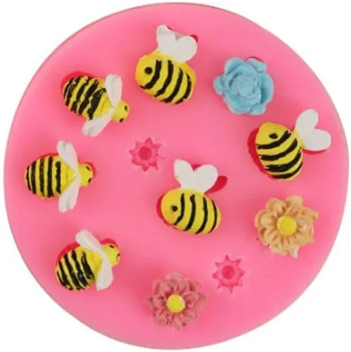 Miniatura 4 de Moldes de silicona de abeja decoración de pasteles de azúcar moldes de chocolate herramientas (17-467)