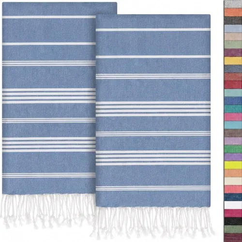 Miniatura 86 de EPHESUS TOWELS Toallas de Mano - Juego de 2 18" x 30" - Toalla de Mano Turca Decorativa para Baño, Cocina, Invitados, Cara, Cabello, Té, Paño