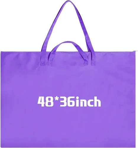 Miniatura 8 de Abbylike 1 bolsa de 48 x 36 pulgadas para portafolio de arte, funda de transporte de nailon impermeable grande con correa para el hombro, para Negro