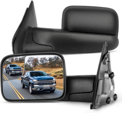 Miniatura 20 de SCITOO Compatible con espejos de remolque 2002-2008 para Dodge para Ram 1500 2003-2009 para Dodge para Ram 2500 3500 Pickup Power Heated Passenger