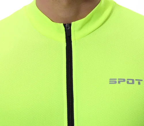Miniatura 3 de Spotti Playera de mangas largas para ciclismo, para hombre. Remera para ciclismo, transpirable y de secado rápido.