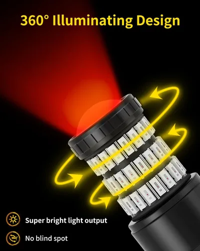 Miniatura 2 de Focos LED de color rojo brillante 3157 3156 3057 3056 con proyector para luces de freno traseras, compatibles con Toyota Tundra 2007-2017 2018 2019