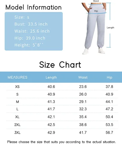Miniatura 7 de THE GYM PEOPLE Pantalones deportivos de forro polar para mujer con bolsillos