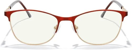 Miniatura 2 de MERRY'S Gafas de lectura para mujer, lentes de bloqueo de luz azul para mujer, anteojos de lectura para computadora Rojo-2.047 in