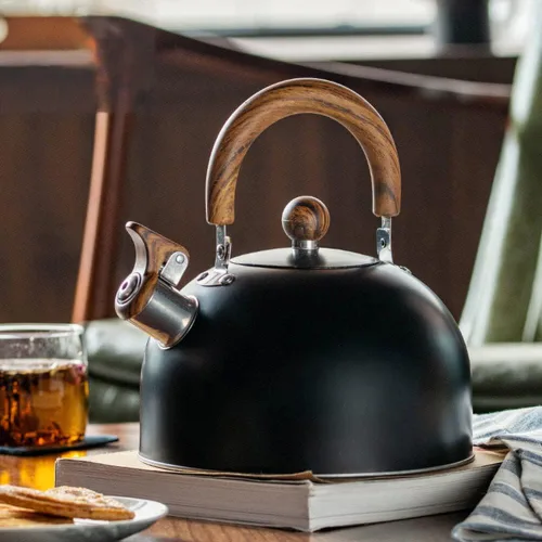 Miniatura 6 de Hervidor de té silbante – Hervidor de té de 3.1 cuartos de galón, tetera silbante de acero inoxidable para estufa, tetera silbato de 3 litros