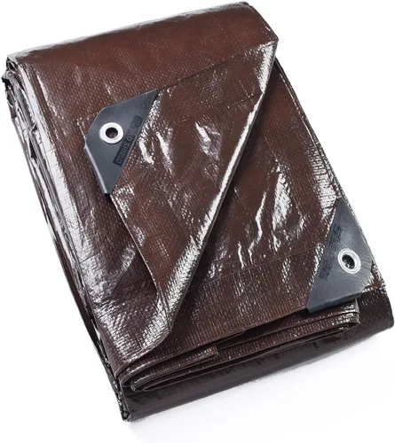 Miniatura 16 de GUARD SHIELD - Lona negra de 6 x 6 pies, lona impermeable, lona ligera para acampar al aire libre, lona polivalente de polietileno de 6 mil