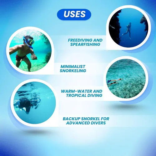 Miniatura 7 de Buceo Comocean última intervensión Buceo Semi seco silicona J Snorkel w/Protección contra salpicaduras
