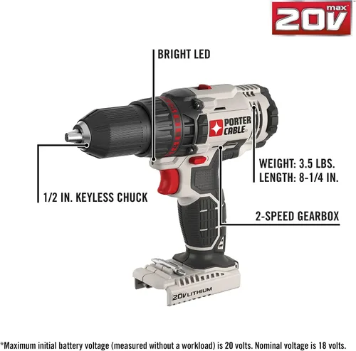 Miniatura 2 de Porter-Cable PCCK615L4 20 V max 4 herramientas Combo Kit
