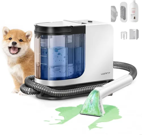 Miniatura 10 de Uwant Máquina limpiadora de alfombras portátil de 22 Kpa para mascotas, máquina limpiadora de tapicería con solución oxy, juego de 1 para manchas