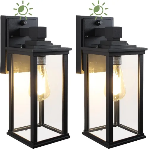 Miniatura 9 de LITFIT Iluminación exterior de 12.5 pulgadas del anochecer al amanecer, luces de garaje al aire libre para montaje en pared, luces de porche