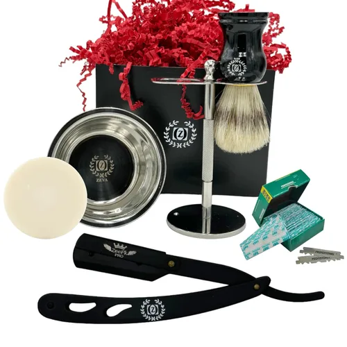 Miniatura 4 de BARBERO RASURAR NAVAJA CUCHILLA MAQUINILLA DE AFEITAR 100 DERBY Classic Shavette 100 Cuchillas de Repuesto Brocha de Afeitar Soporte de Afeitado