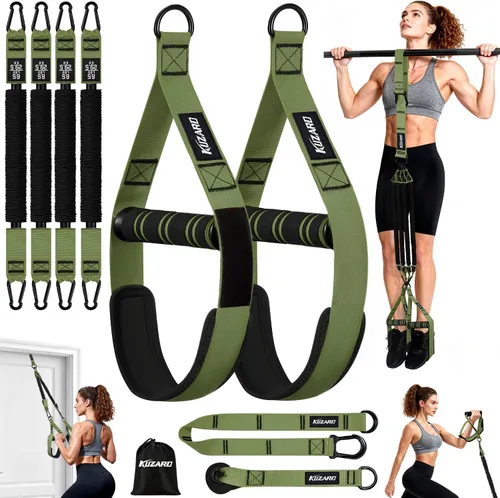 Miniatura 11 de Pull Up Assistance Bands for Women, Heavy Duty Resistance Bands with Handles, Exercise Band with Door Anchor, Workout Band Set for Pull Up Bar, Full