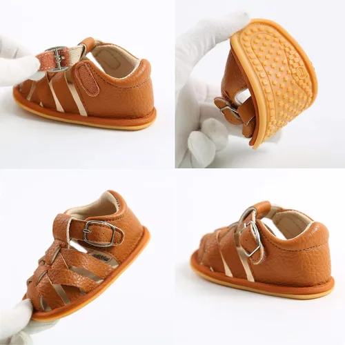 Miniatura 3 de RVROVIC Sandalias para bebés niños y niñas, zapatos de verano de primera calidad para exteriores, ligeras, suaves, antideslizantes, suela para niños