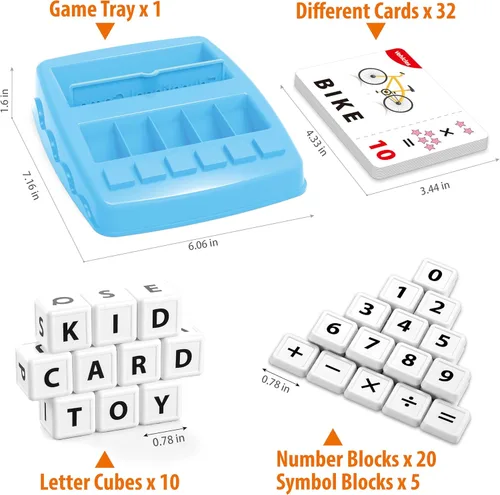 Miniatura 6 de Yolscue Montessori - Juegos de letras a juego, juguetes educativos para niños de 3 a 8 años, juguetes de aprendizaje del alfabeto para niños de 3 a