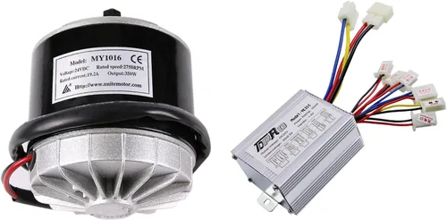 TDPRO JCMOTO 24 V 350 W cepillado velocidad motor y controlador conjunto para scooter eléctrico Go Kart bicicleta e bicicleta triciclo ciclomotor