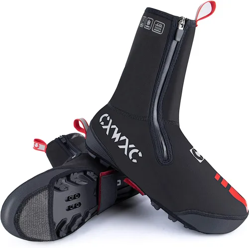 Miniatura 7 de CXWXC Cycling Shoe Covers Neoprene Waterproof,Winter Thermal Warm Full Bicycle Overshoes for Men Women,Road Mountain Bike Booties
