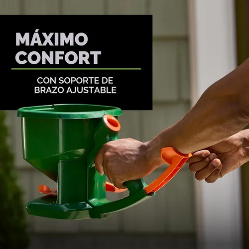 Miniatura 5 de Scotts Whirl - Esparcidor manual para semillas de césped, fertilizante, sal, derretimiento del hielo, esparcidor de mano con capacidad para hasta