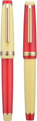 Miniatura 6 de 2 PCS Jinhao 82 Pluma estilográfica de resina Iridium, plumín extrafino e fino con convertidor, juego de plumas de escritura azul claro con clip