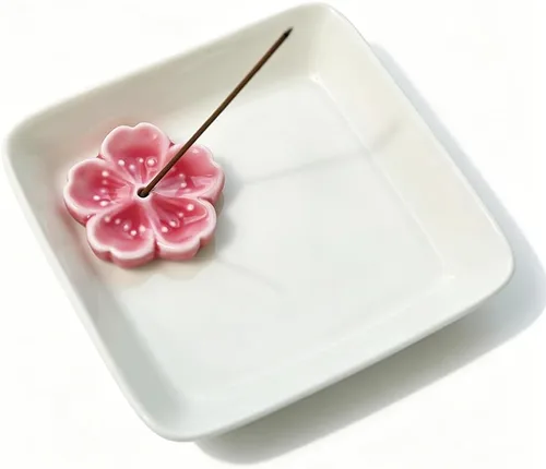 Miniatura 11 de Soporte de cerámica japonesa hecho a mano para incienso o quemador de incienso, bandeja única para recoger cenizas y regalo decorativo, decoración