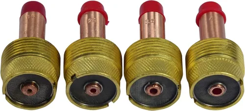 RIVERWELD Cuerpo de pinza de lente de gas TIG de gran diámetro Jumbo 45V Series 45V116 1/16 "45V64 3/32" 995795 1/8" 45V63 5/32" Fit SR WP 17 18 26