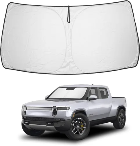 Miniatura 199 de Proadsy Parasol para parabrisas actualizado 2025, ajuste personalizado Dodge RAM 1500 2Dr 2019-2024 2025, 4 capas, plegable, protector de parasol