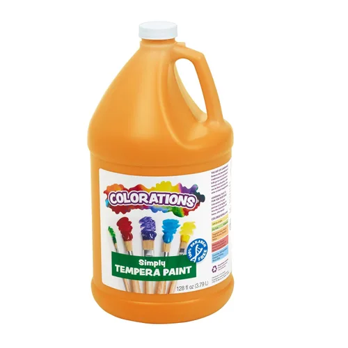Miniatura 16 de Colorations Pintura de témpera simple sin parabenos para niños, juego de 11 galones, pintura vibrante para póster y aula, fabricada en Estados