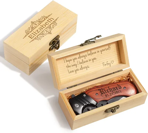 Miniatura 9 de Cuchillo de bolsillo grabado personalizado para hombres, cuchillo con nombres personalizados, idea para papá, novio, él, marido, hijo, día