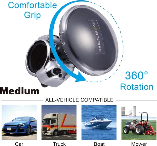 Miniatura 3 de Hypersonic Pomo de volante automático, giratorio de volante, mango flexible y duradero con rodamiento para automóviles, camiones, tractores