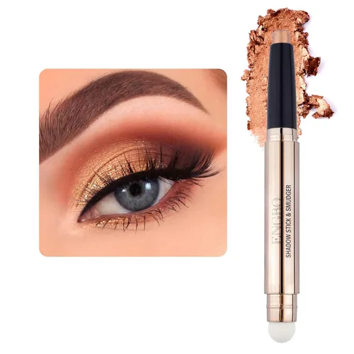 LOKFAR Sombra de ojos en barra de maquillaje cosméticos iluminador de ojos, lápiz de sombra de ojos en crema giratoria, sombra de ojos en barra con