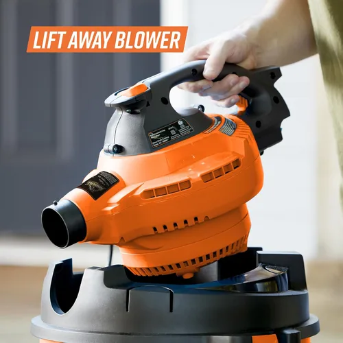 Miniatura 11 de Armor All VBV809 0901 - Aspiradora húmeda/seca de 8 galones y 4.5 HP con soplador desmontable, naranja