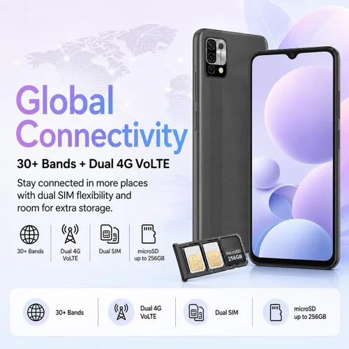 Miniatura 6 de UMIDIGI Teléfono celular desbloqueado, Power 5 Smartphone 4+128GB, Helio G25 Octa-Core 6150mAh, 6.53 teléfonos con pantalla HD con cámara