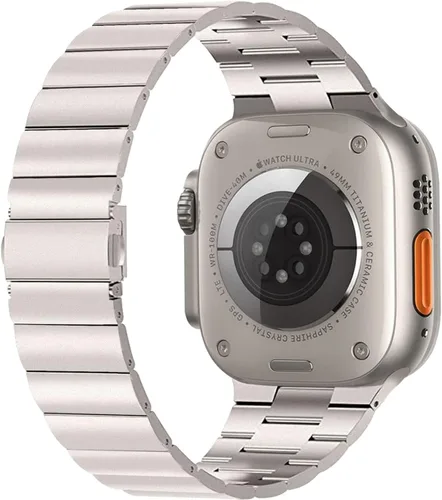 Miniatura 2 de Correa de acero inoxidable para Apple Watch Ultra Band 1.929 in, correa de metal para iWatch 8 Ultra 1.929 in Series Banda de reloj de gama alta