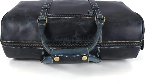 Miniatura 6 de Bolsa de viaje de cuero Bolsa deportiva para gimnasio, bolsa de mano para equipaje de avión, regalo para el día del padre por Aaron Leather Goods