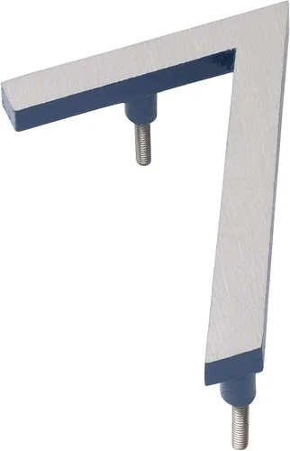 Montague Metal Products MHN-04-F-SB2-7 Números de casa de dirección flotantes modernos de aluminio cepillado sólido, 4 pulgadas, níquel satinado con