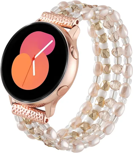 Miniatura 11 de VISOOM Pulsera de cuentas boho compatible con Samsung Galaxy Watch 8/7/6/5/4 de 40/44mm/Active 2 Watch 4 Classic de 42mm para mujer, pulsera